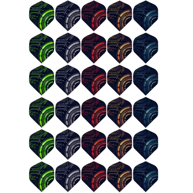 Sports Equipment In Flight - 30Pcs/Pack Tail Wing Flight Outdoor Sports
