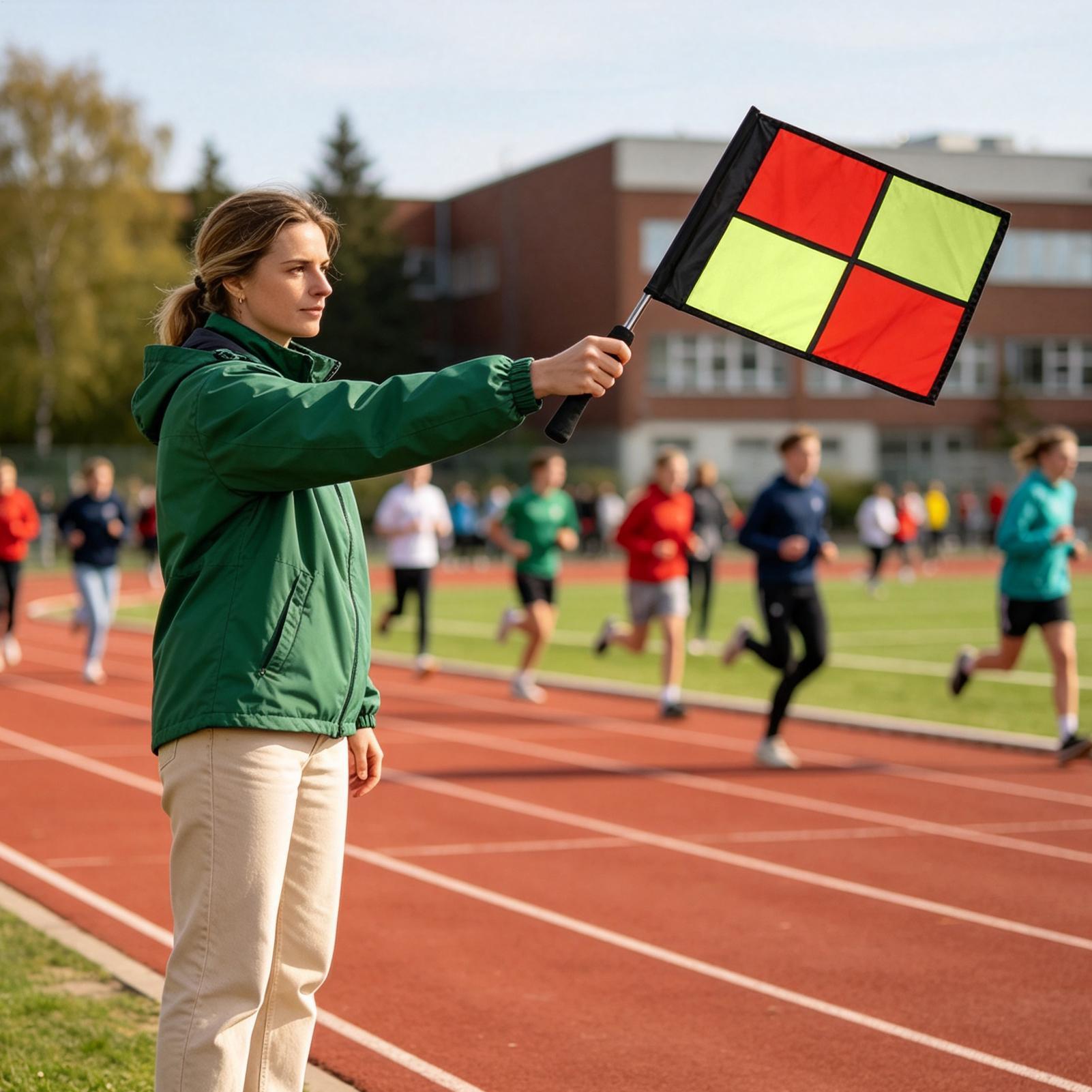 Soccer Referee Flags 2-Piece H - Sports Equipment Volleyball ulasan dan harga