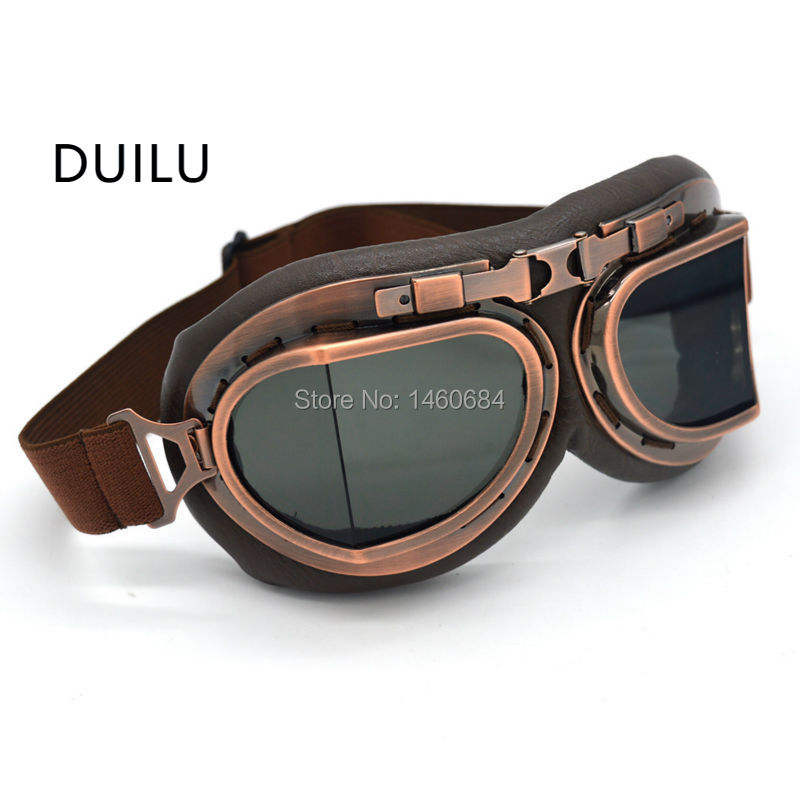 Retro Motorcycle Pilot Goggles - Sports Equipment In Flight ulasan dan harga