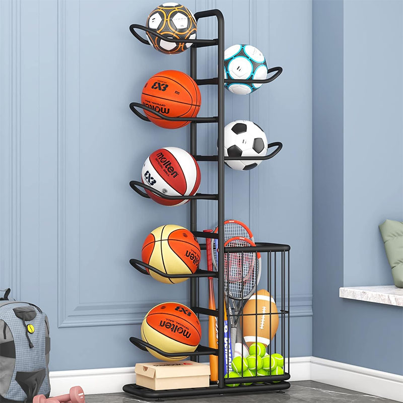Sports Ball Storage Rack Baske - Sports Equipment Volleyball ulasan dan harga