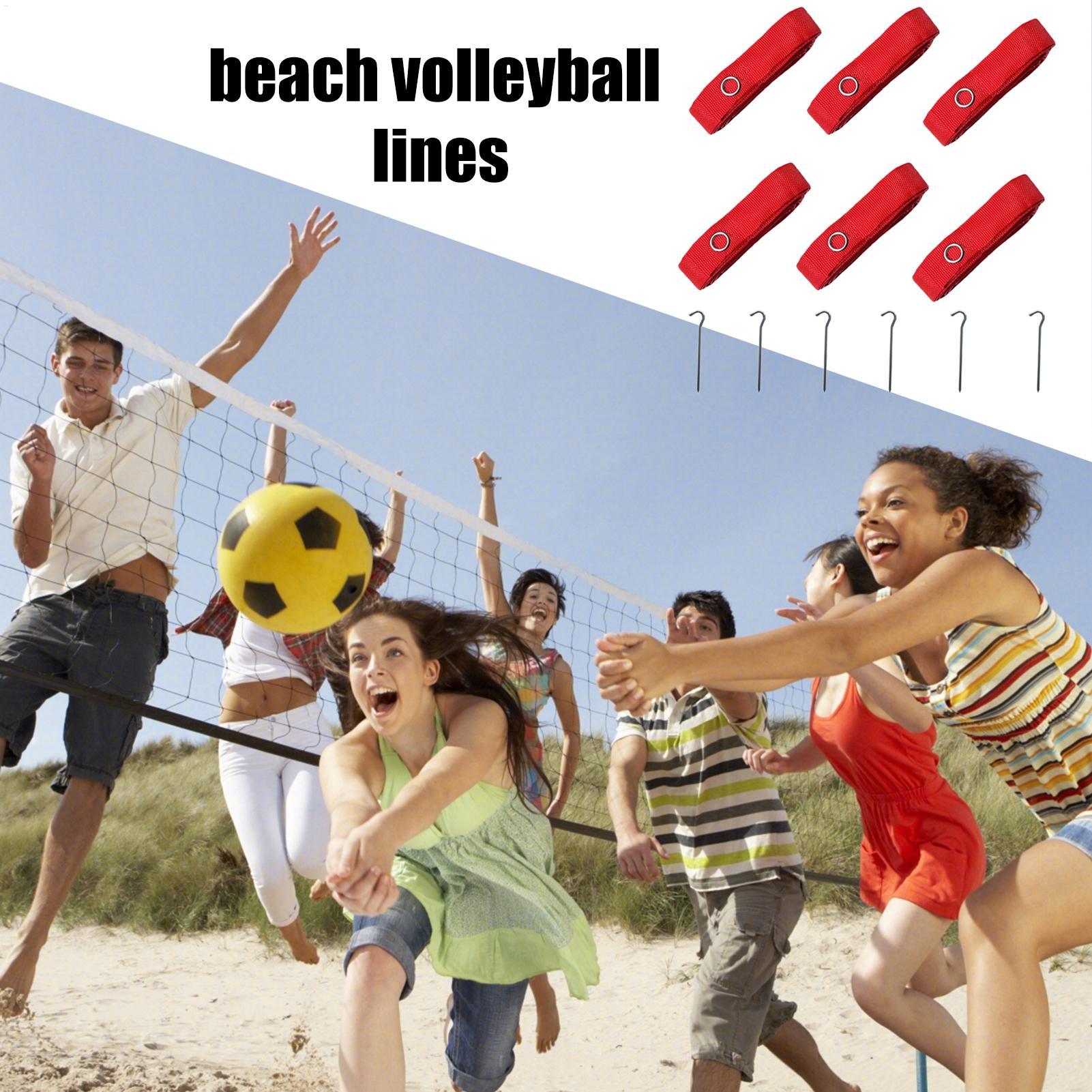 6x Beach Volleyball Lines Equi - Sports Equipment Volleyball ulasan dan harga